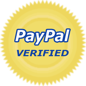 We are a PayPal verified merchant!